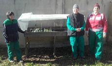 Huerto ecológico de mujeres en el Centro de Educación Ambiental
