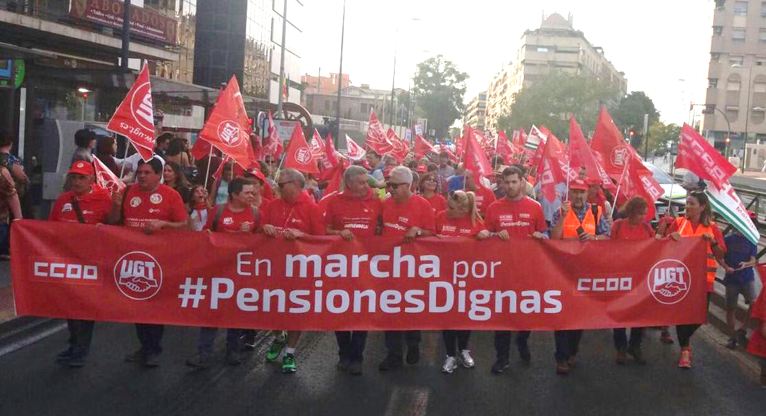 En marcha por pensiones dignas