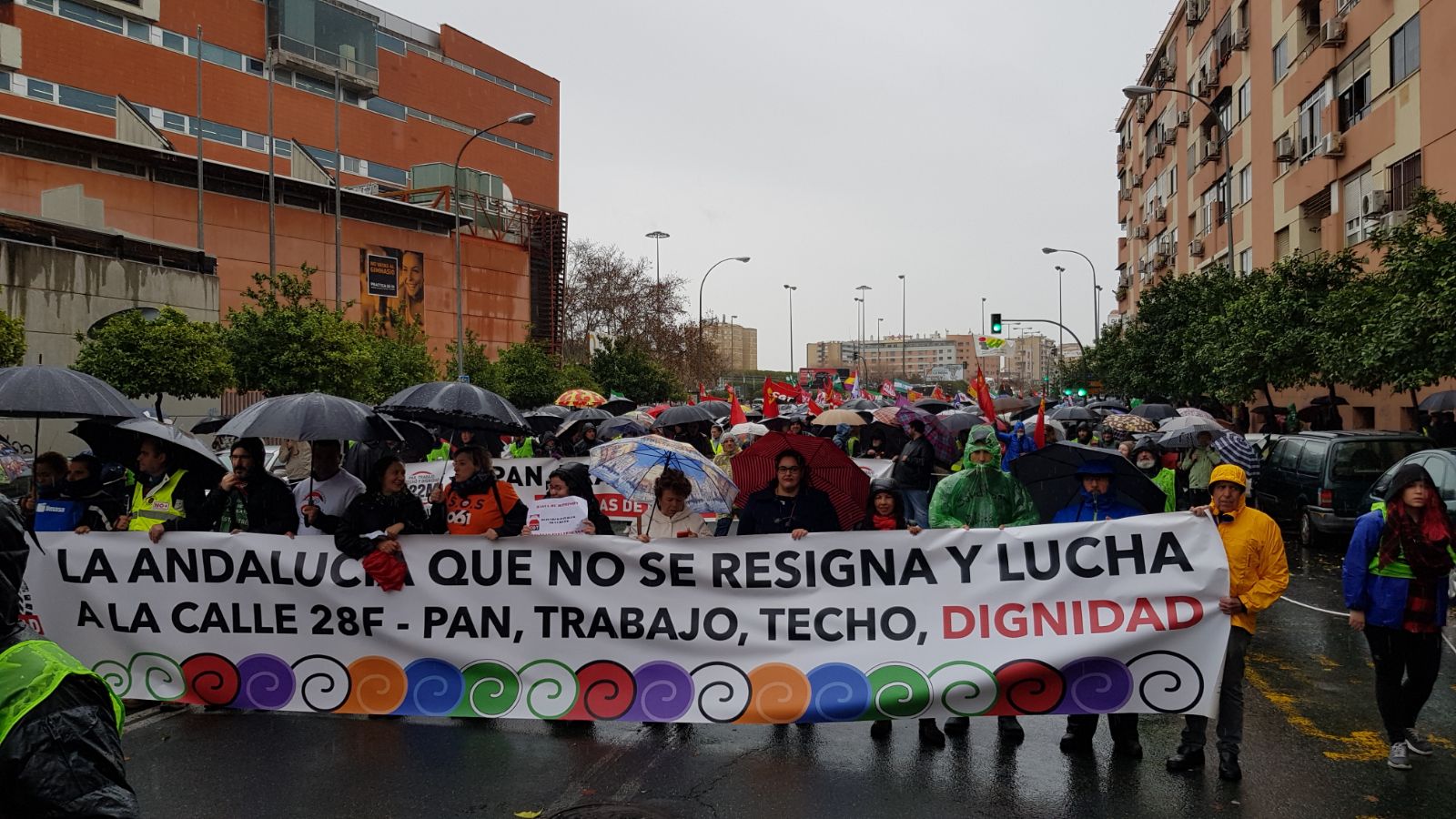 Las Marchas de la Dignidad concentran a miles de personas en Sevilla