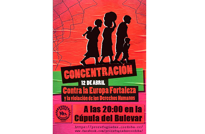 Concentración contra la Europa Fortaleza y la violación de los Derechos Humanos: 12 de abril
