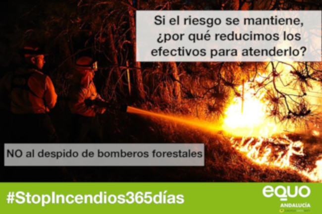 EQUO reclama un Infoca al 100% los 365 días del año