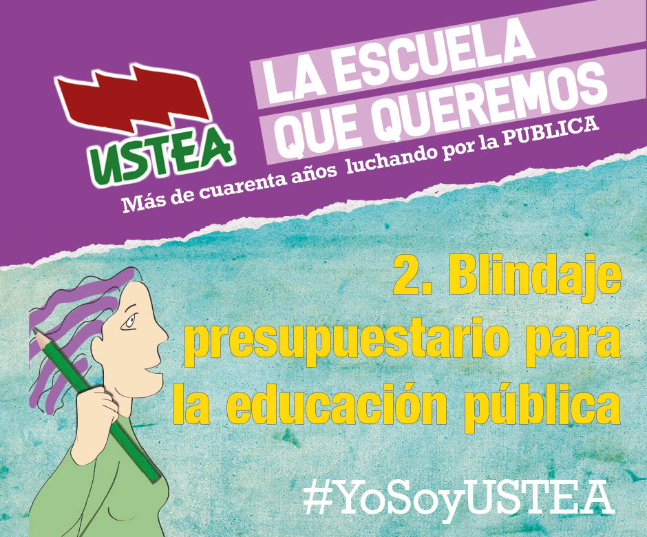 USTEA concurre a las elecciones sindicales exigiendo aumentar el presupuesto educativo de la Junta de Andalucía desde el 4% al 7% del PIB