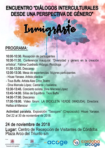 Encuentro “Inmigrarte. Diálogos Interculturales desde una Perspectiva de Género” de CÓRDOBA ACOGE
