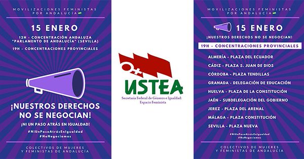 Espacio Feminista USTEA: «nuestros derechos no se negocian, ni un paso atrás»