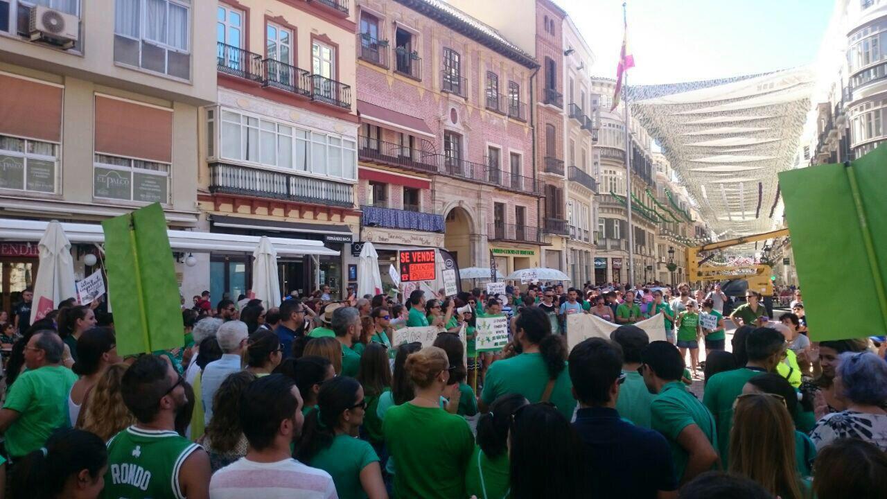 Marea Verde denuncia la deriva neoliberal de la política educativa del gobierno andaluz tripartito y su apuesta por la enseñanza privada-concertada