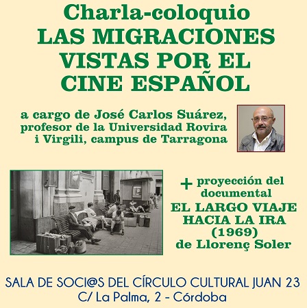 Charla-coloquio: «Las migraciones vistas por el cine español»