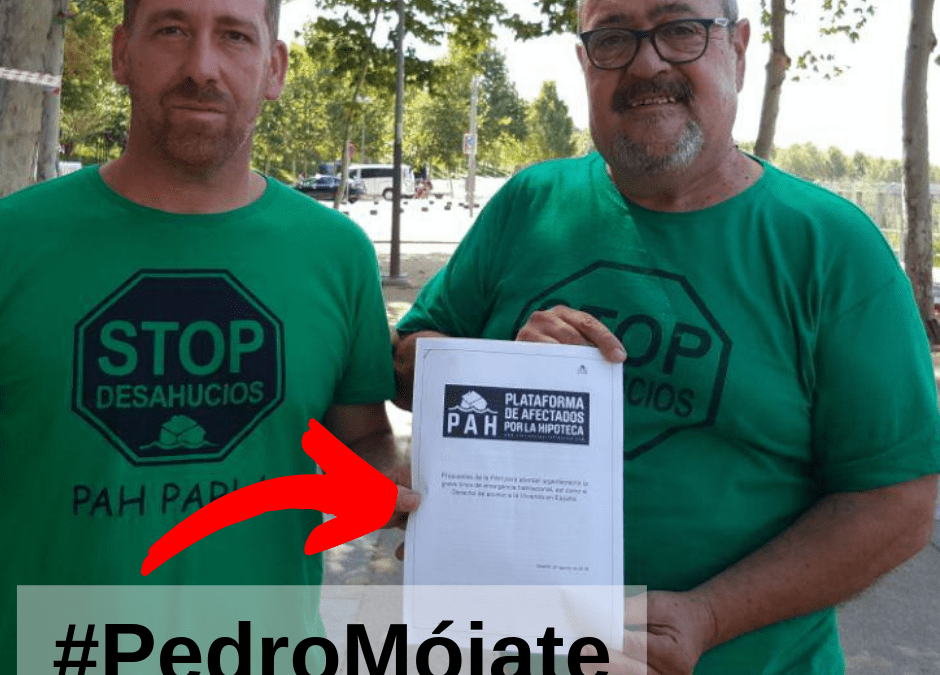 La Plataforma de Afectadas por la Hipoteca se reúne con Pedro Sánchez