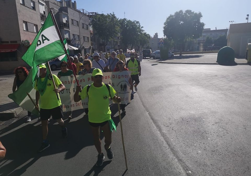 Cuarta etapa de la Marcha por las Pensiones.