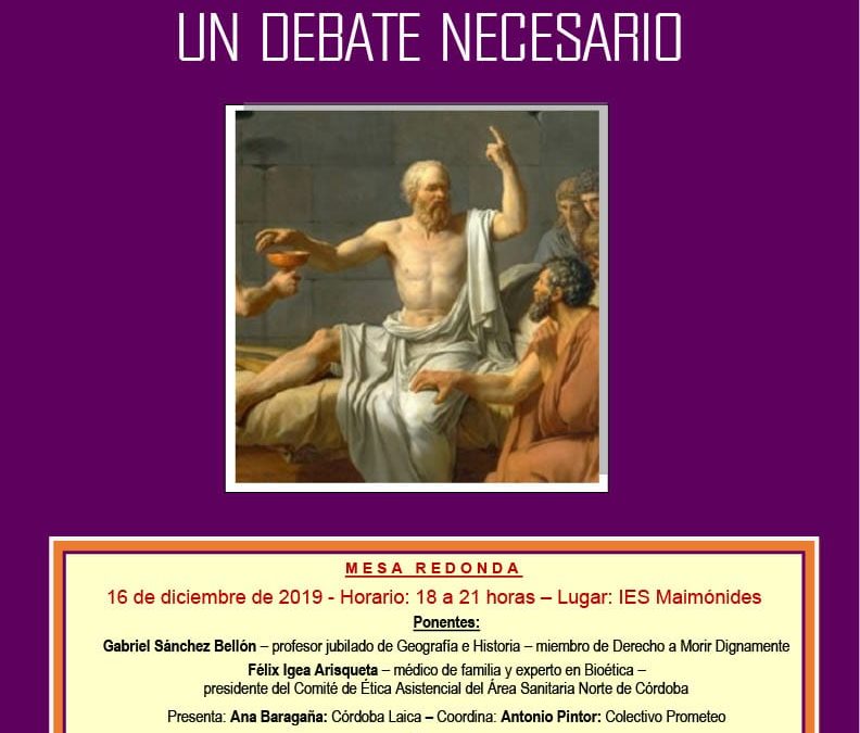 Nuevo Domingos Laicos, en Paradigma Radio: derecho a muerte digna.