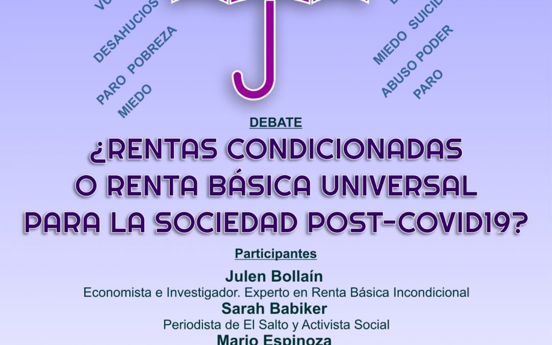 Paradigma Media Andalucía, en colaboración con El Salto Diario Andalucía, organizan un debate sobre la Renta Básica