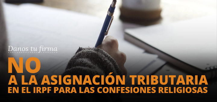 El gobierno colabora en que se marque a la Iglesia en la casilla del IRPF. Juanjo Picó, Junta Directiva de Europa Laica