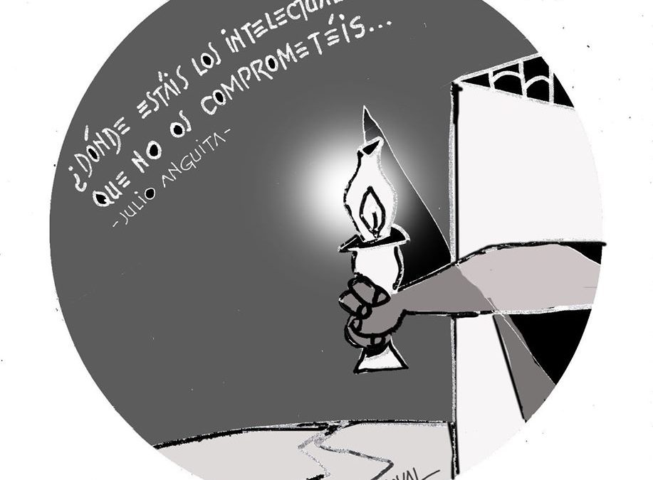 La viñeta de Goval: «¿Dónde estáis los intelectuales?»