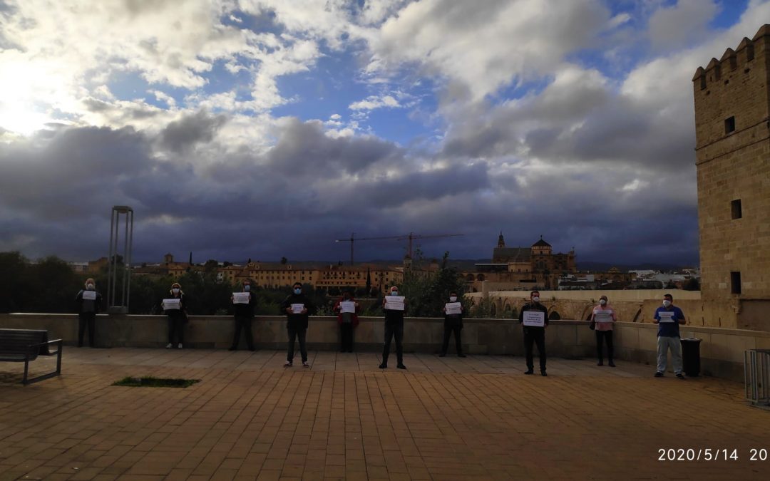 Protesta en favor de la Renta Básica de Cuarentena