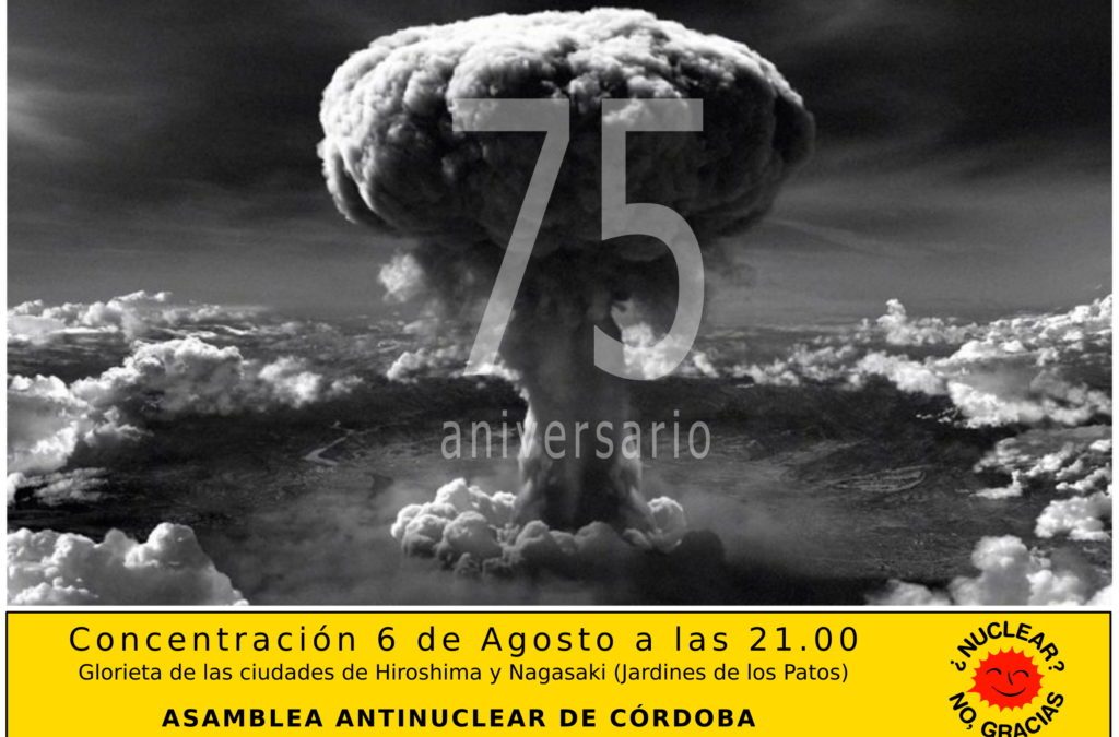 Concentración antinuclear en el 75 aniversario de las bombas atómicas de Hiroshima y Nagasaki