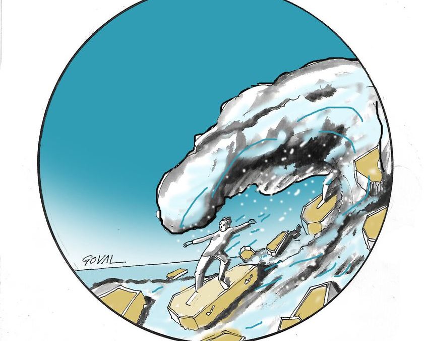 La viñeta de Goval: «surfeando en la segunda ola»