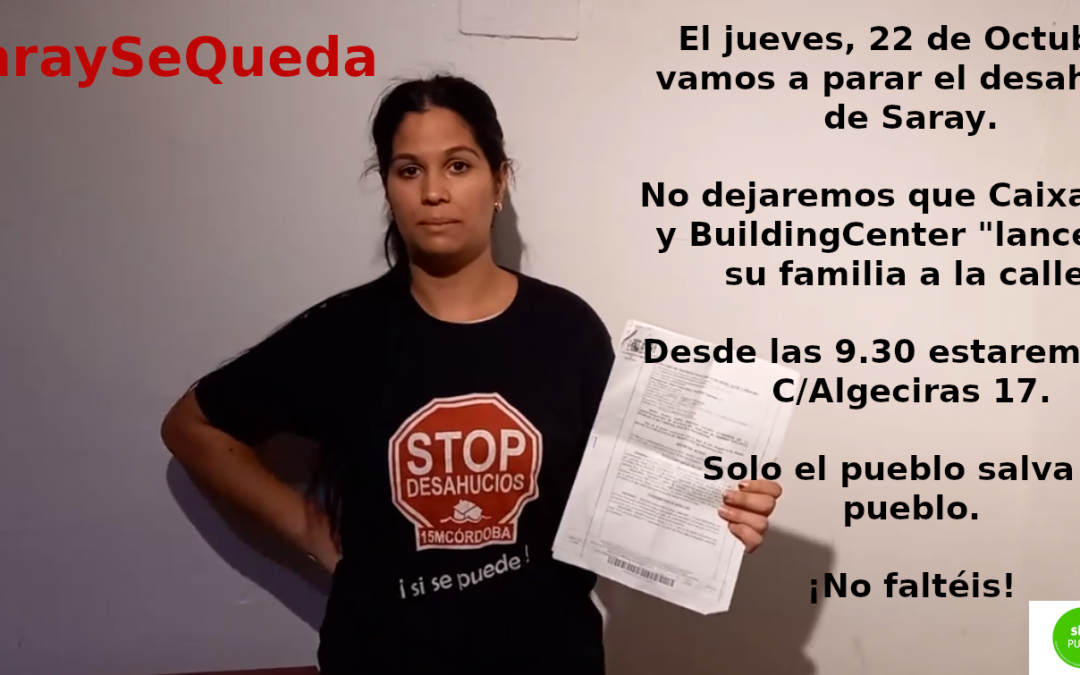 StopDesahucios Córdoba se prepara para evitar un nuevo desahucio