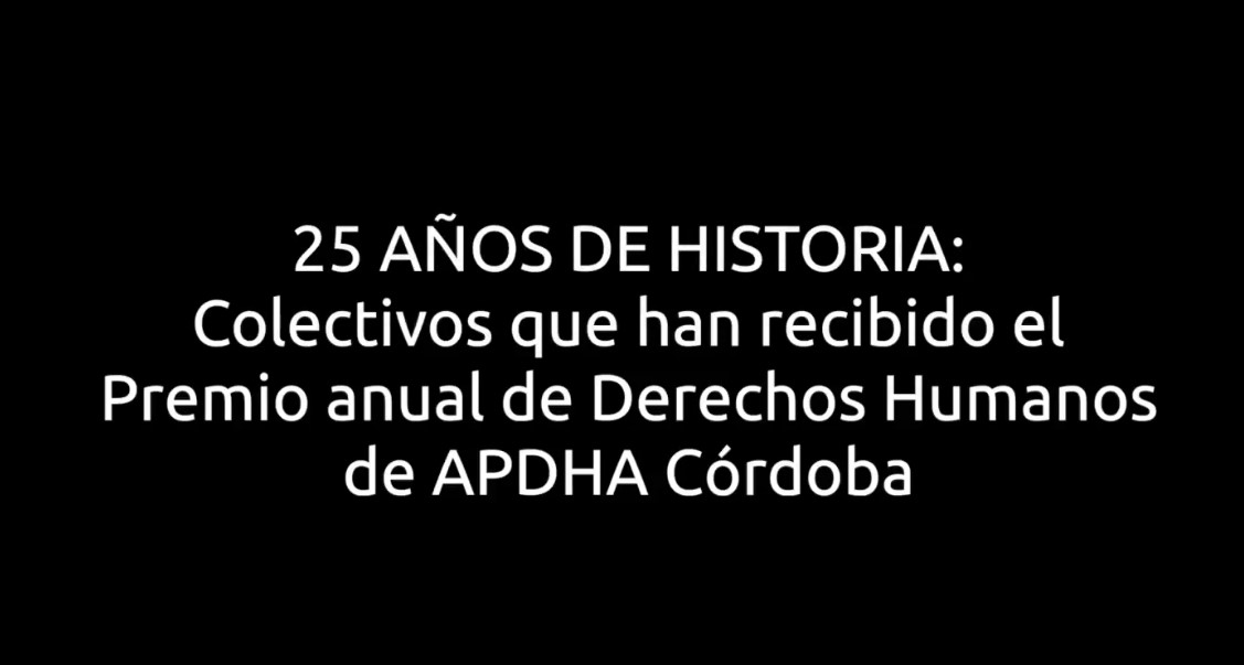 25 años de APDHA en Córdoba