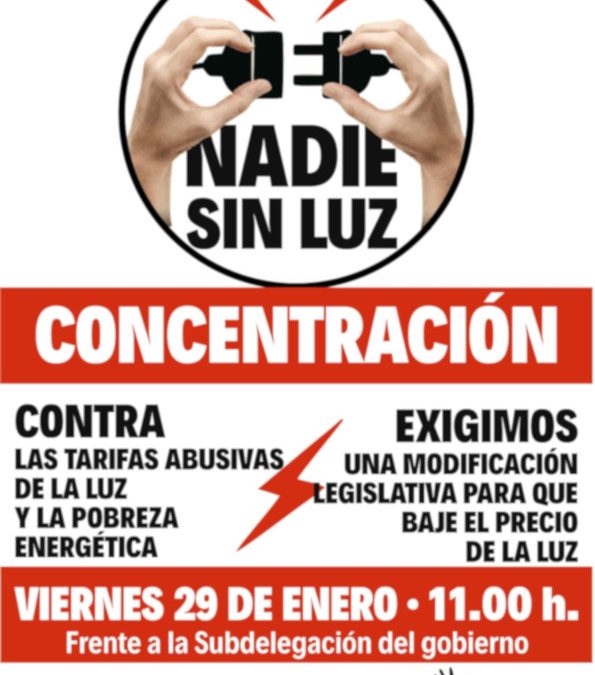 Las Marchas de la Dignidad expresan su repulsa a las subidas de las tarifas eléctricas