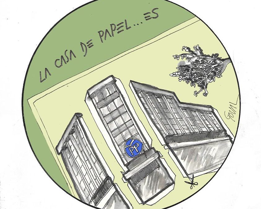 La viñeta de Goval: «La casa de papel… es»
