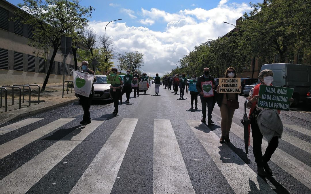 El Distrito Sur se manifiesta por la sanidad pública