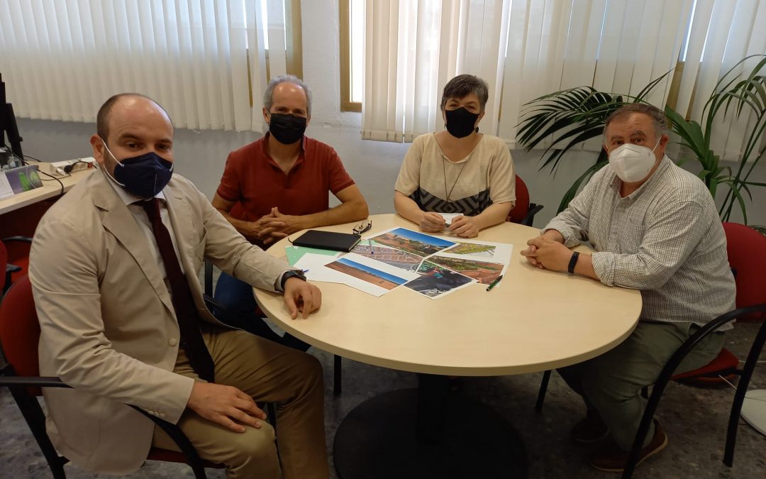 Acuerdo entre Al-Zahara, IMGEMA y Ayuntamiento para asegurar la accesibilidad en los Huertos Urbanos de Levante y Miralbaida