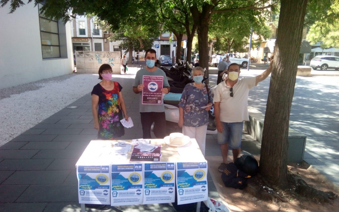 La Plataforma Córdoba por la Renta Básica Universal inicia la recogida de firmas en mesas itinerantes por la ciudad