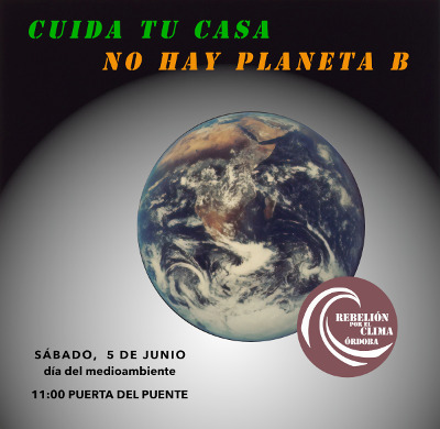 Rebelión por el Clima convoca una concentración este sábado por el Día del Medioambiente