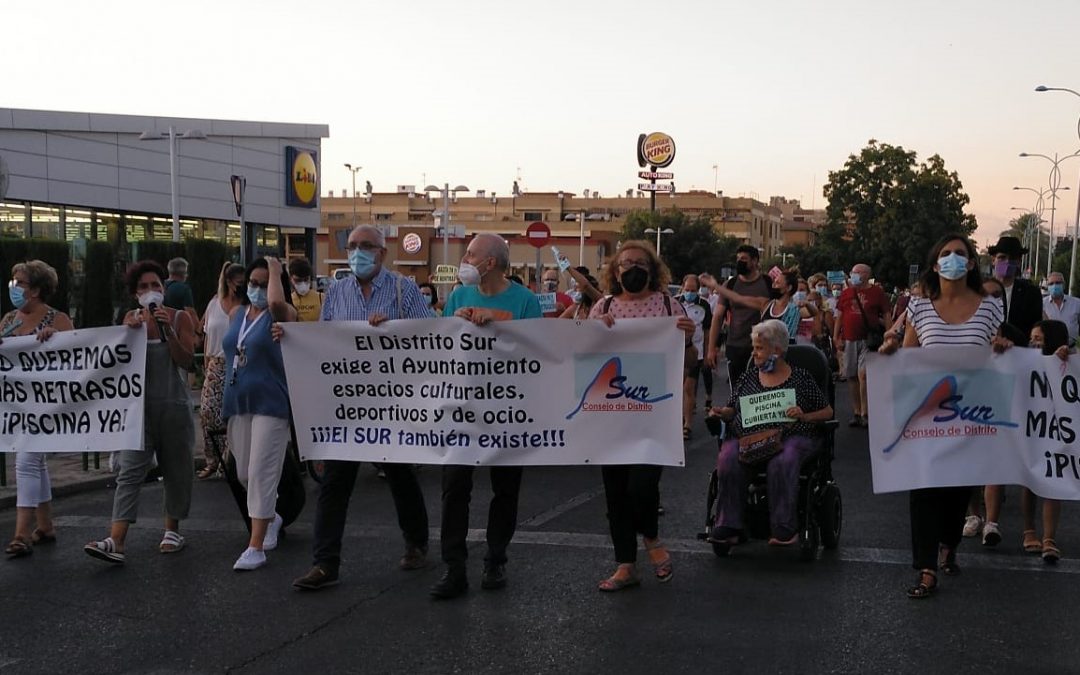 El Distrito Sur hace valer su lucha frente al gobierno municipal, aunque anuncian que mantienen la vigilancia en la concreción de los acuerdos
