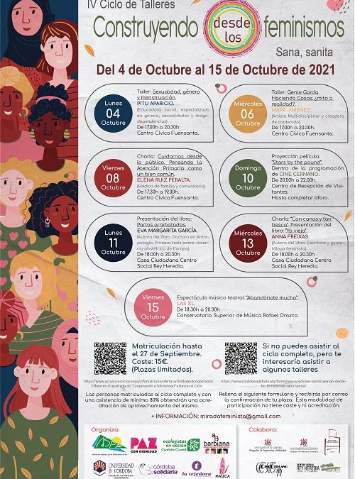 Abierto el plazo para el Taller «Construyendo desde los Feminismos. Sana sanita»