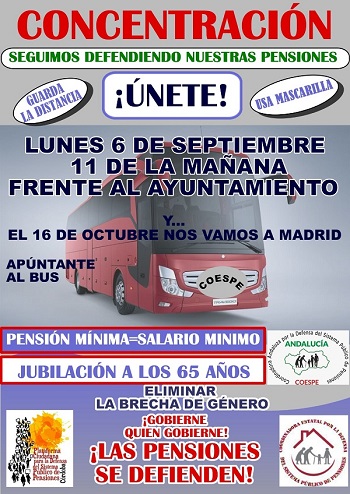 La Plataforma Cordobesa en Defensa del Sistema Público de Pensiones vuelve a las calles