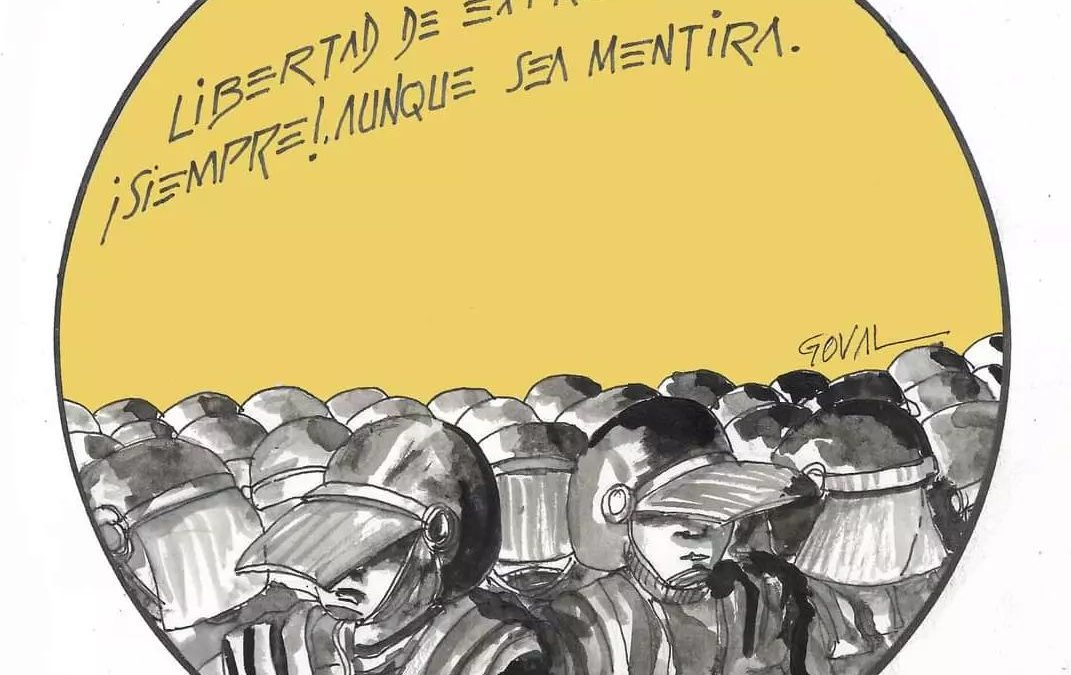 La viñeta de Goval: «Libertad de expresión»