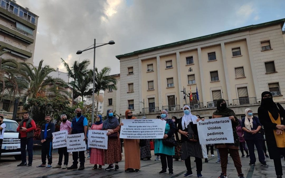 Casi 150 organizaciones exigen el desbloqueo de 3.500 trabajadoras transfronterizas atrapadas por el cierre de la frontera con Marruecos