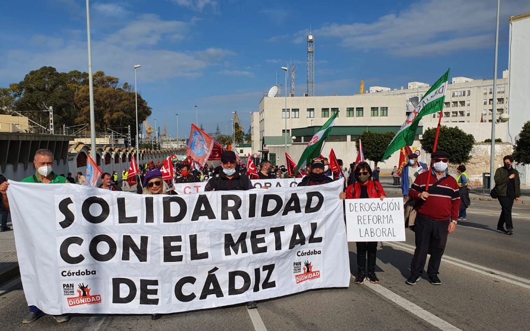 CTA muestra su apoyo a la Coordinadora de Trabajadores del Metal de Cádiz