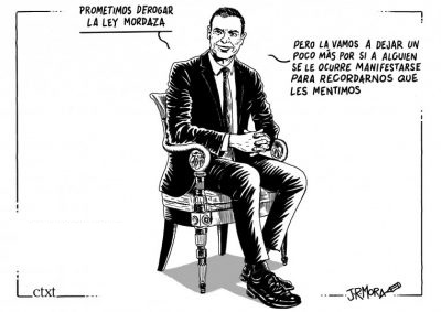 Sánchez ley mordaza miente