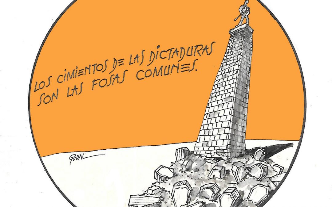 La viñeta de Goval: «dictaduras y fosas comunes»