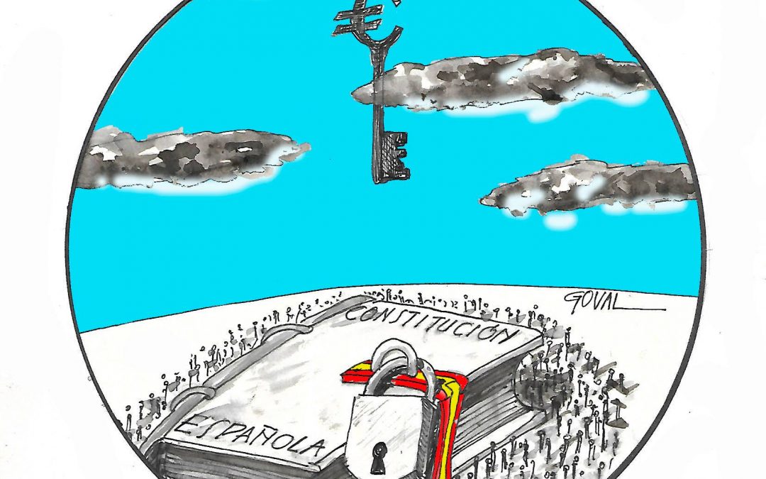 La viñeta de Goval: «La Constitución de todos/as, la llave de algunos/as»