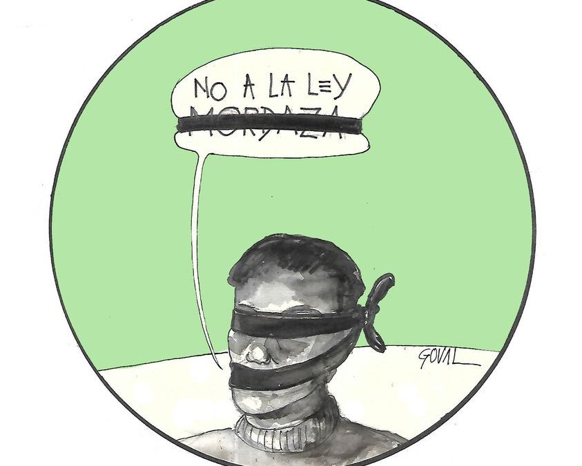 La viñeta de Goval: #NoALaLeyMordaza