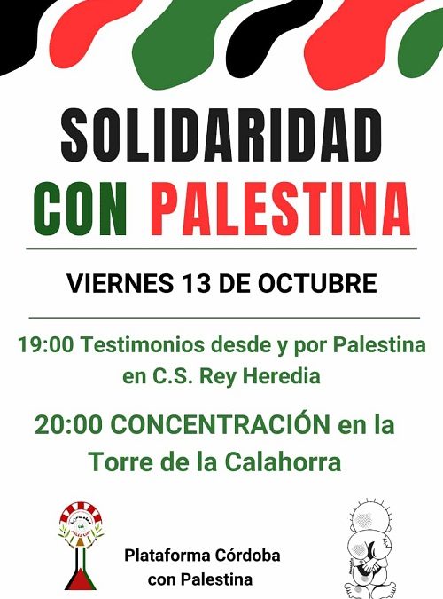 Plataforma «Córdoba con Palestina» convoca actos de apoyo