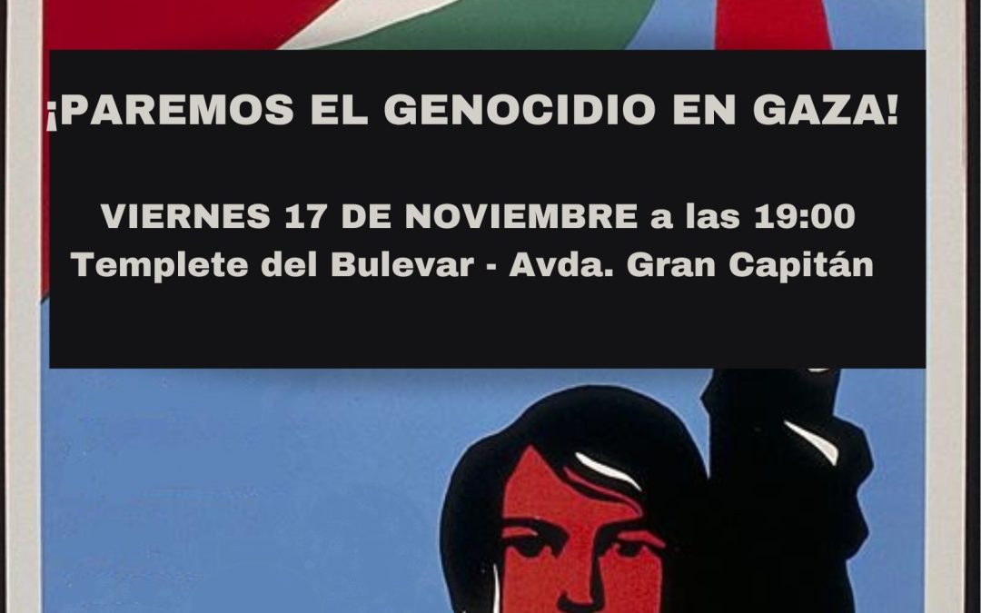 La Plataforma «Córdoba con Palestina» convoca nuevas movilizaciones con el lema «Paremos el genocidio»