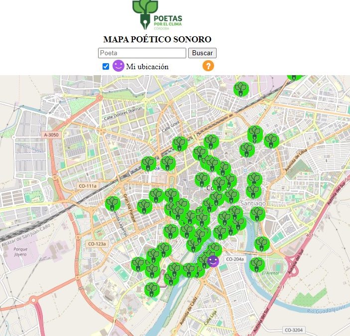 Poetas por el Clima pone en marcha un mapa poético sonoro