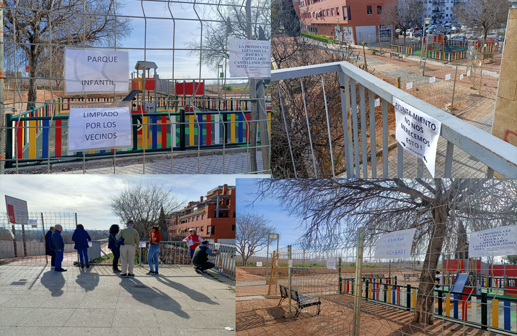 La vecindad del Paseo de San Julián se concentra para exigir la terminación definitiva de las obras