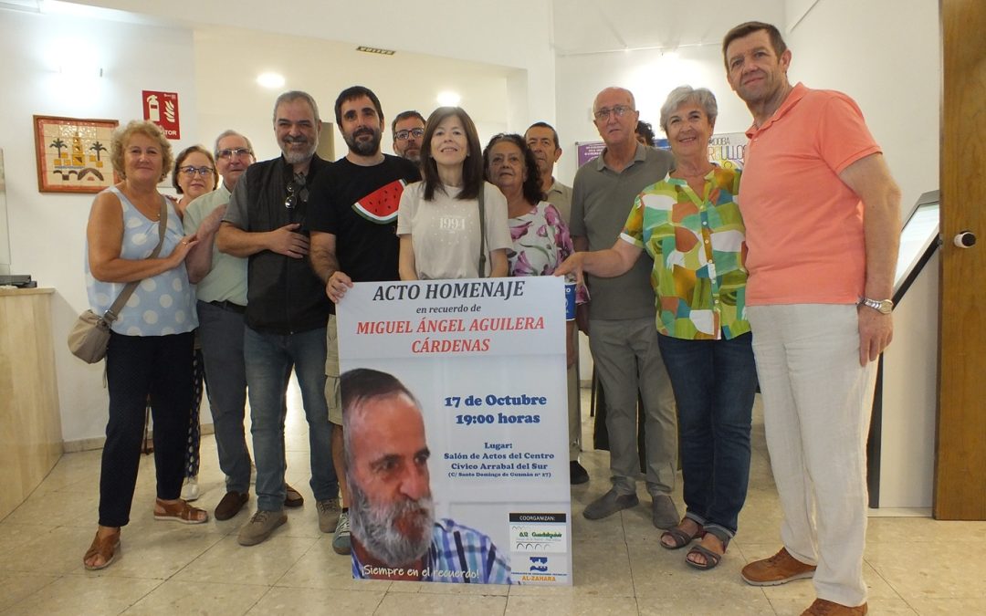 El movimiento vecinal rinde tributo al activo voluntario Miguel Ángel Aguilera